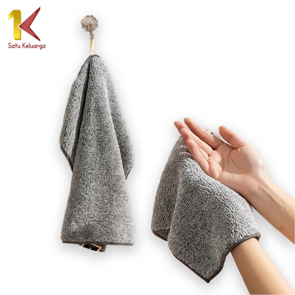 Kain Lap Dapur Ibu Anti Minyak ZamzAm C225 Kain Lap Piring Anti Minyak Bahan Coral Fleece Microfiber Serap Air Murah