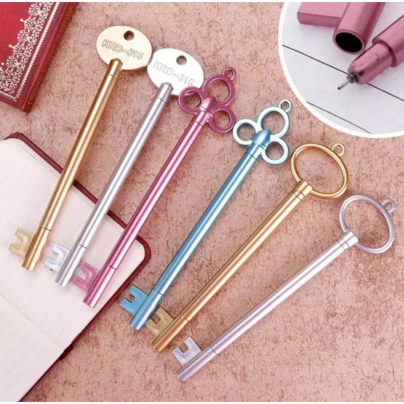 

Pulpen bentuk kunci / pulpen / pen / pen motif kunci / pulpen lucu