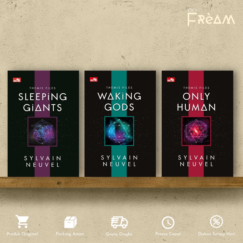 Buku Novel Trilogi Themis Files - Sleeping Giants (Themis Files #1) | Waking Gods (Themis Files #2) 