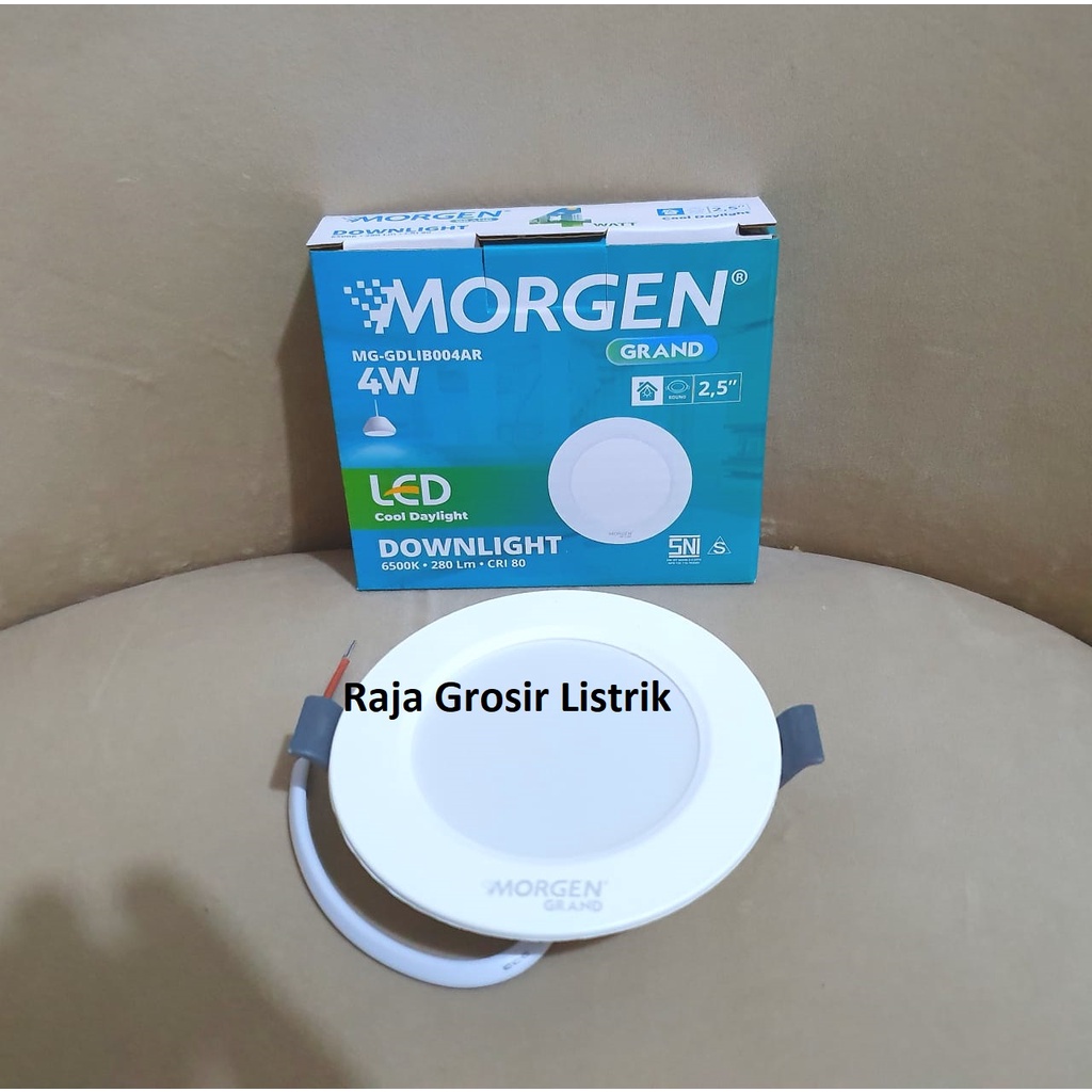 Morgen Downlight LED Model Bulat Grand Series IB Tanam 4 Watt White