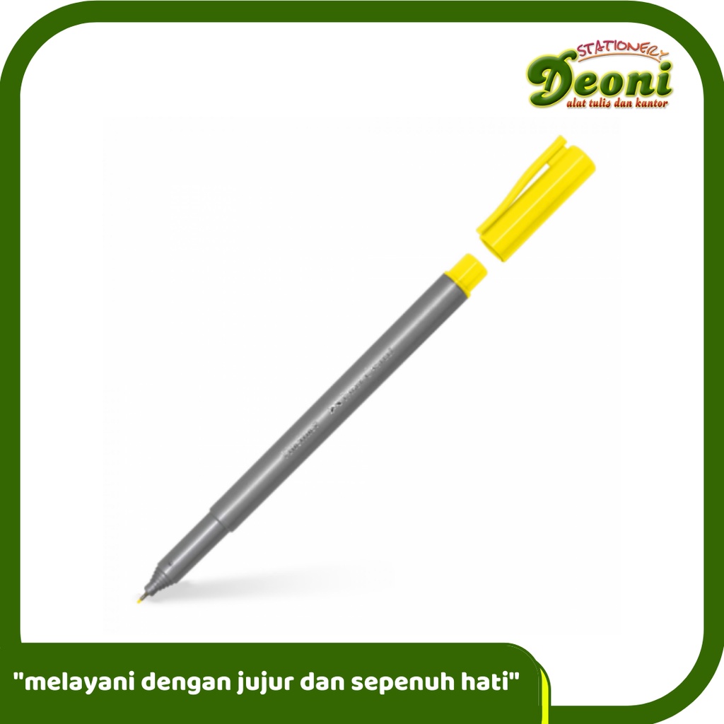 

FABER-CASTELL Fineliner Lemon Yellow Spidol Pen