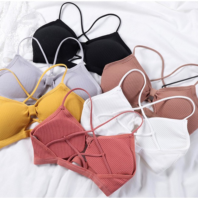 Bra Wanita Tanpa Kawat Bahan Halus BH Pakaian Dalam Bra Push Up Elastis Sexy dengan Busa