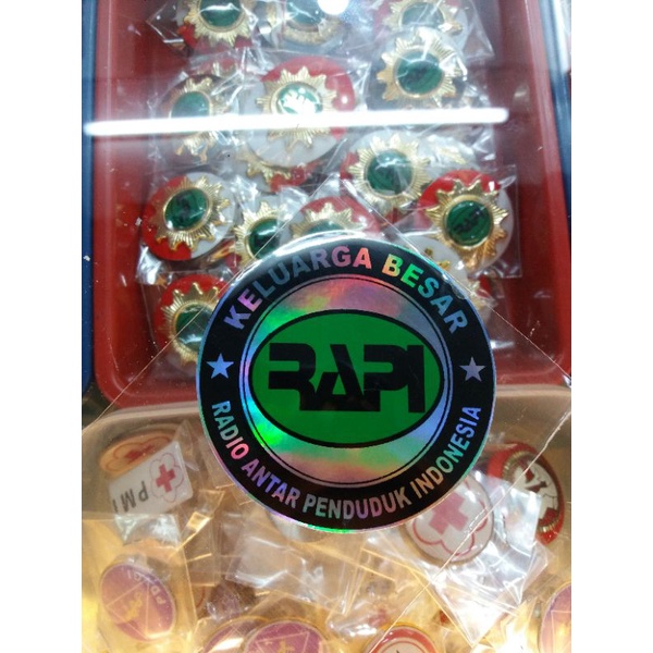 

Stiker RAPI bulat 3D