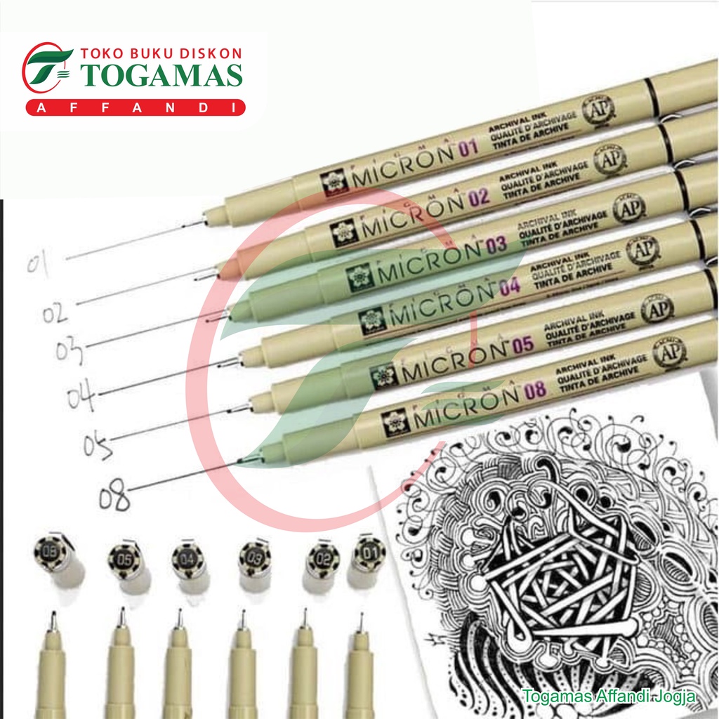 

BALLPEN GAMBAR PIGMA MICRON 01 02 03 04 05 08 003 005 SAKURA ( BLACK ) // ARCHUVAK INK - QUALITE D'ARCHIVAGE - TINTA DE ARCHIVE