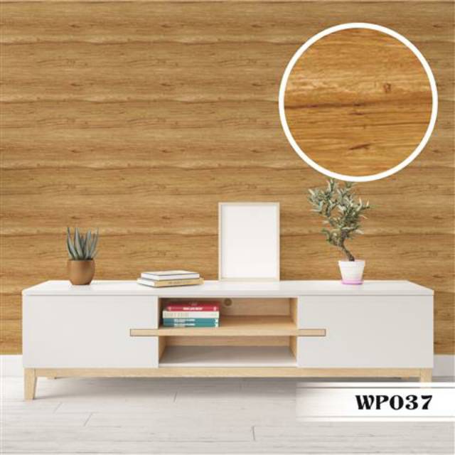 WALLPAPER DINDING MOTIF TRIPLEK COKLAT