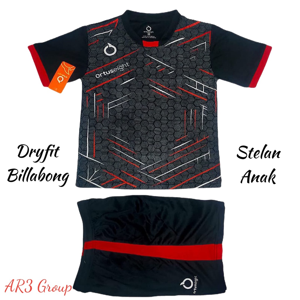 Baju stelan olahraga anak laki/perempuan baju bola baju footsal baju badminton baju bulutangkis baju olahraga anak usia SD SMP motif terbaru