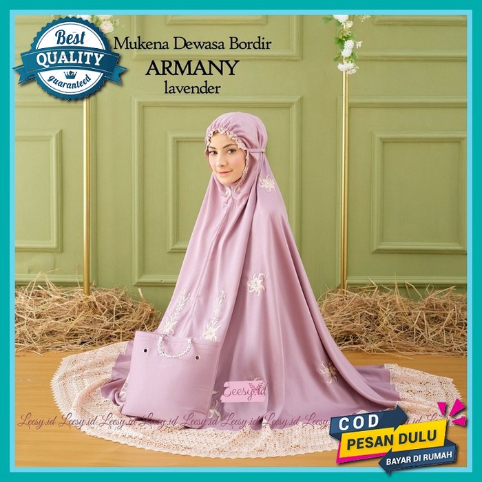 Mukena Amani Rayon Premium Jumbo Mukena Dewasa Telekung Kombinasi Renda Kekinian Mukena Terbaru 2021