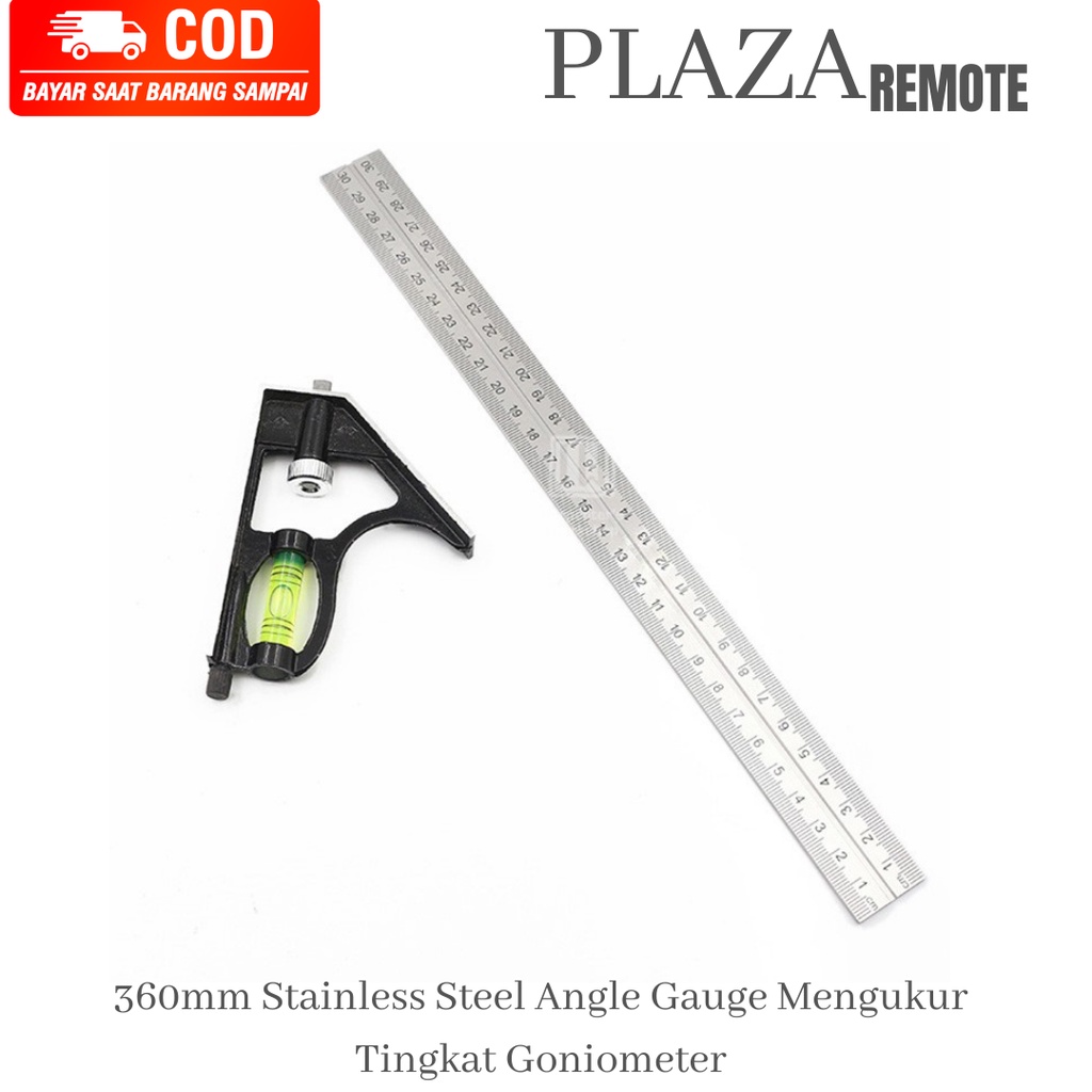 

YEN PENGGARIS SIKU L TUKANG MISTAR WATEASS KOMBINASI 300 MM