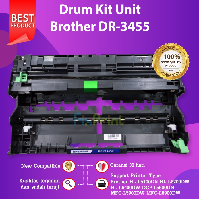 Drum Unit DR3455 DR 3455 TN3448 Brother HL-L6200DW MFC-L5900DW L6900DW