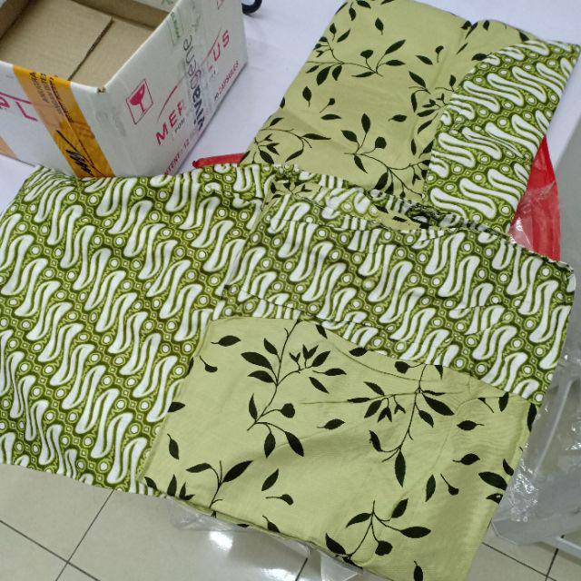 Mukena Couple Ibu Anak Batik Senopati 2 Rayon Handprint