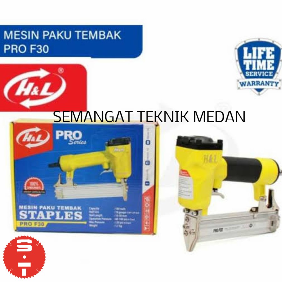 

NAILER GUN STAPLES ANGIN AIR NAILER PAKU I F30 F 30 30mm 3CM H&L PRO