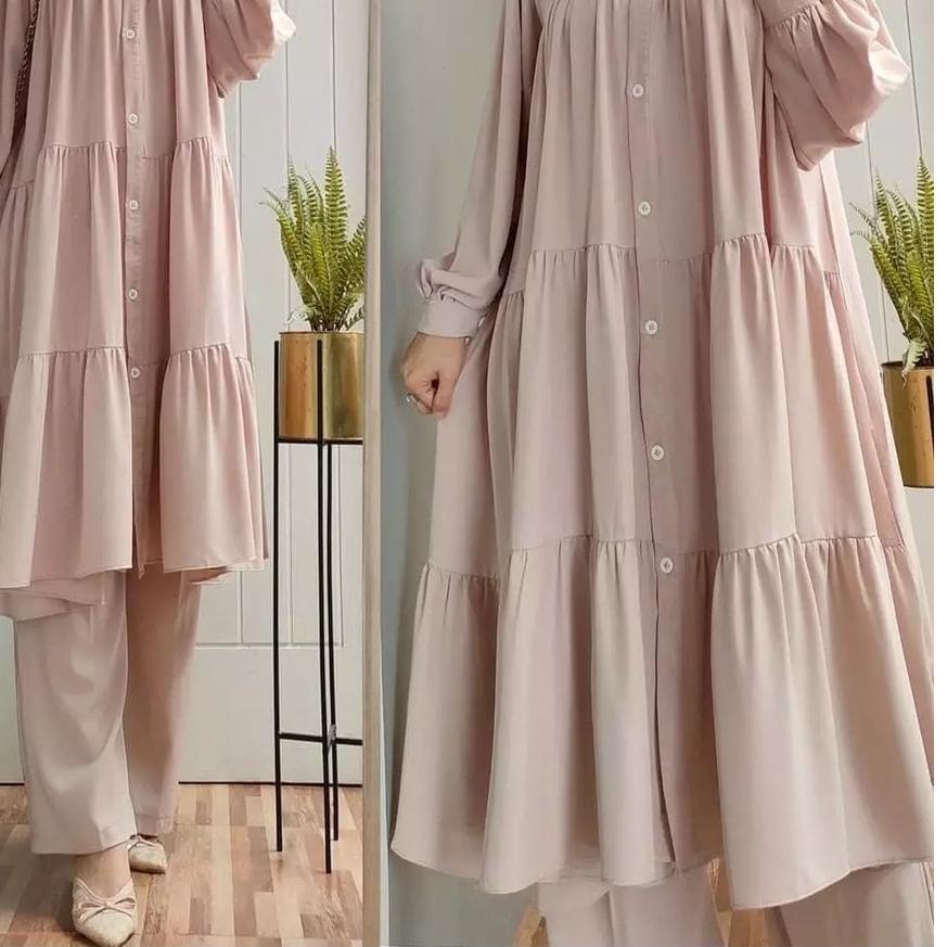 ☜ Sania Set / Baju Setelan Wanita Terbaru / Kekinian / One Set Wanita Murah / Fashion Muslim ➥