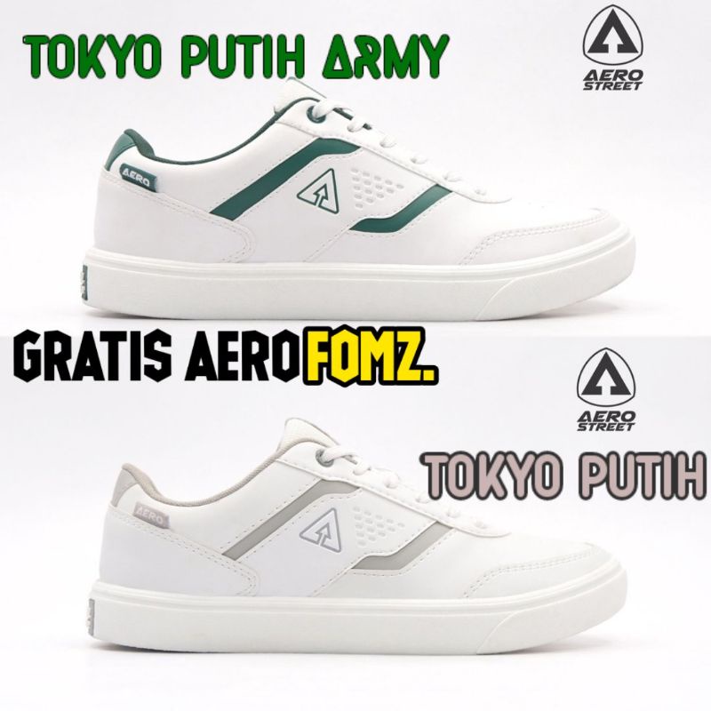 Aerostreet Tokyo Putih Army | Aerostreet Tokyo Putih | size 38 39 40 41 42 43