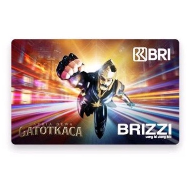 BRI BRIZZI edisi SATRIA DEWA - GATOT KACA - Rainbow Design GATOTKACA ORI /Like eMoney eTOLL Tapcash or Flazz