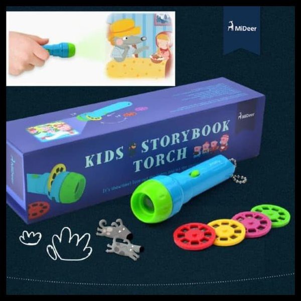 Mainan Edukasi Anak Mideer Story Book Torch - Children Movie Projector