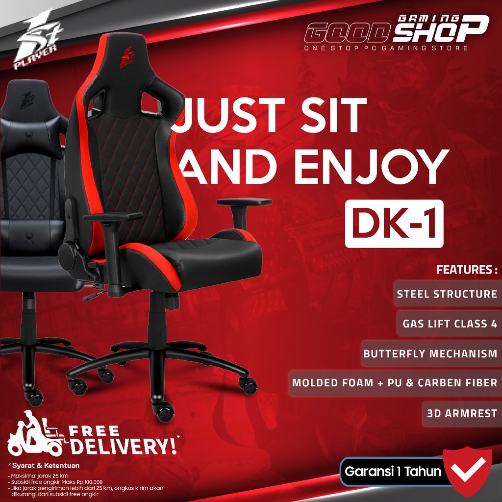 1STPLAYER Gaming Chair DK1 / DK-1 - Kursi Gaming