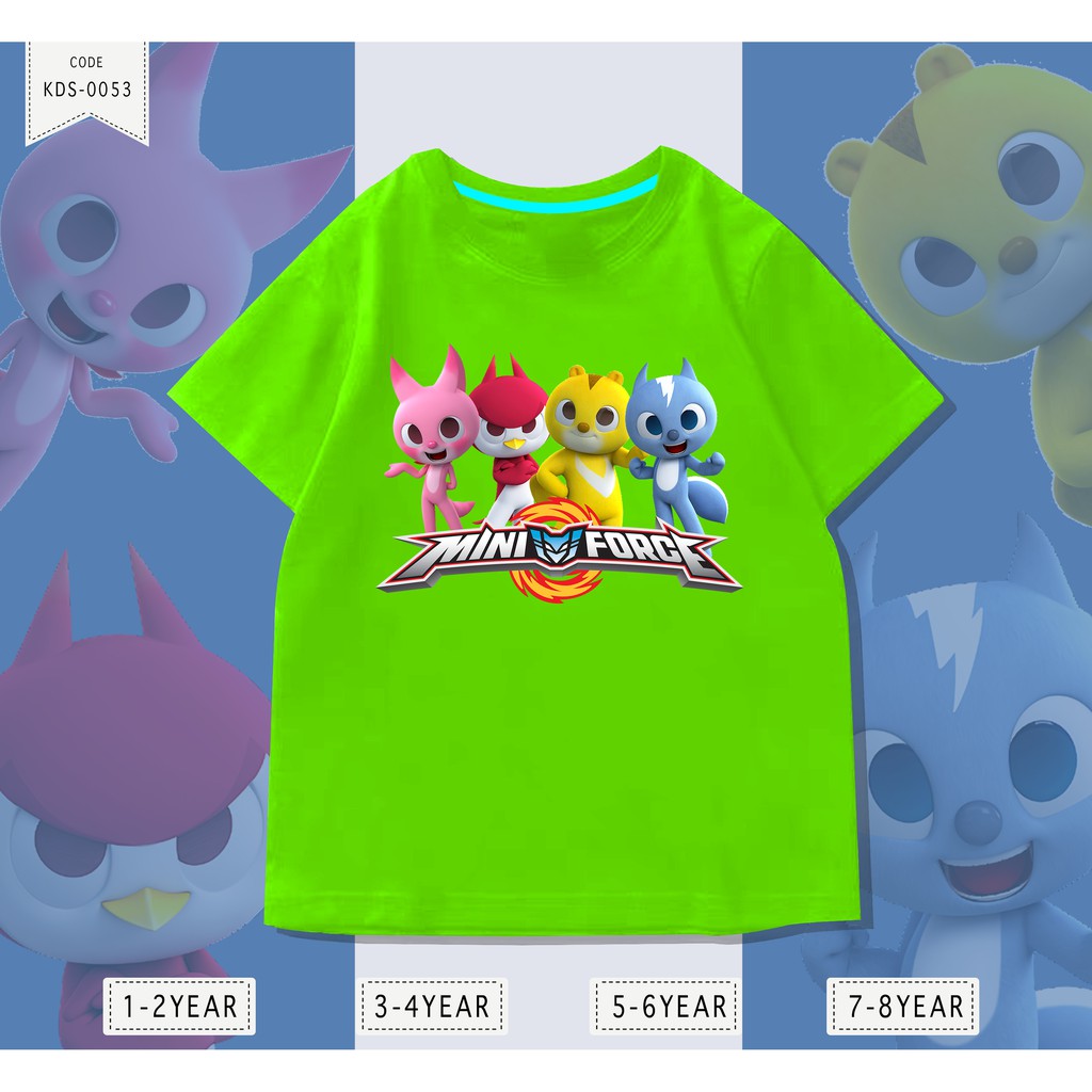 KAOS ANAK-ANAK COWOK / CEWEK MINI FORCE / ATASAN KIDS / TERMURAH BAHAN PREMIUM