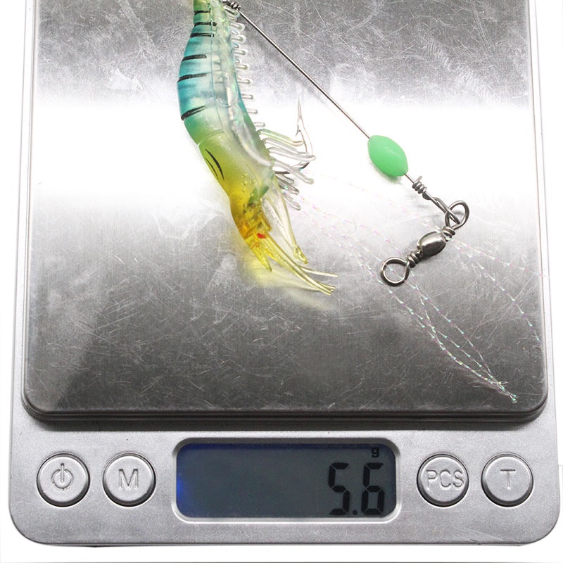 1 set Umpan Pancing Udang Casting ultralight Fishing soft Lure softlure import Shrimp GID 9cm 6 gram