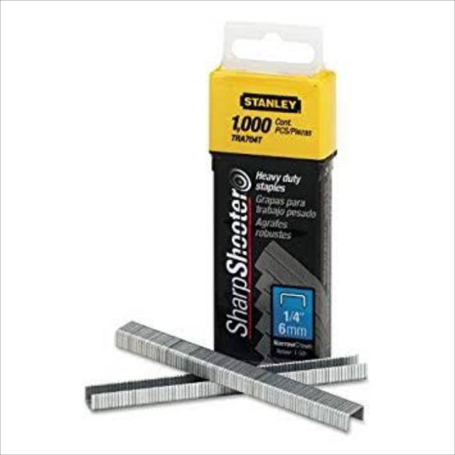 

isi staples 1/4" - 6mm stanley TRA704T Hd 1000 pc