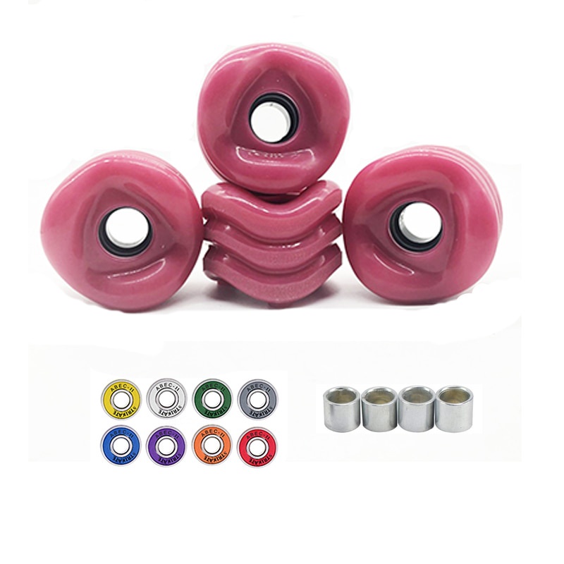 Pro SHR78A 4pcs Roda Skateboard 60mm Dengan bearing Kecepatan