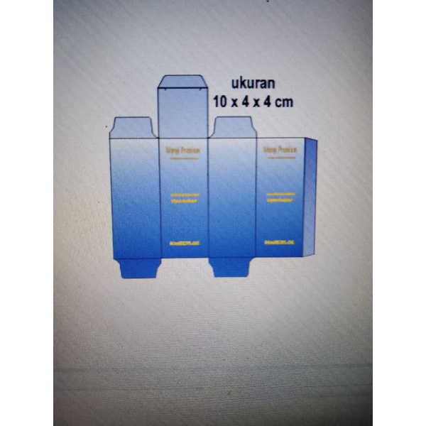 

Dus Box Ukuran 10 x 4 x 4 cm.min.1000 pcs