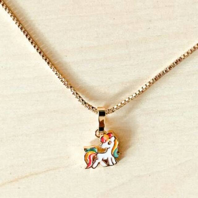 Kalung Anak Poni Rainbow Gold Xuping