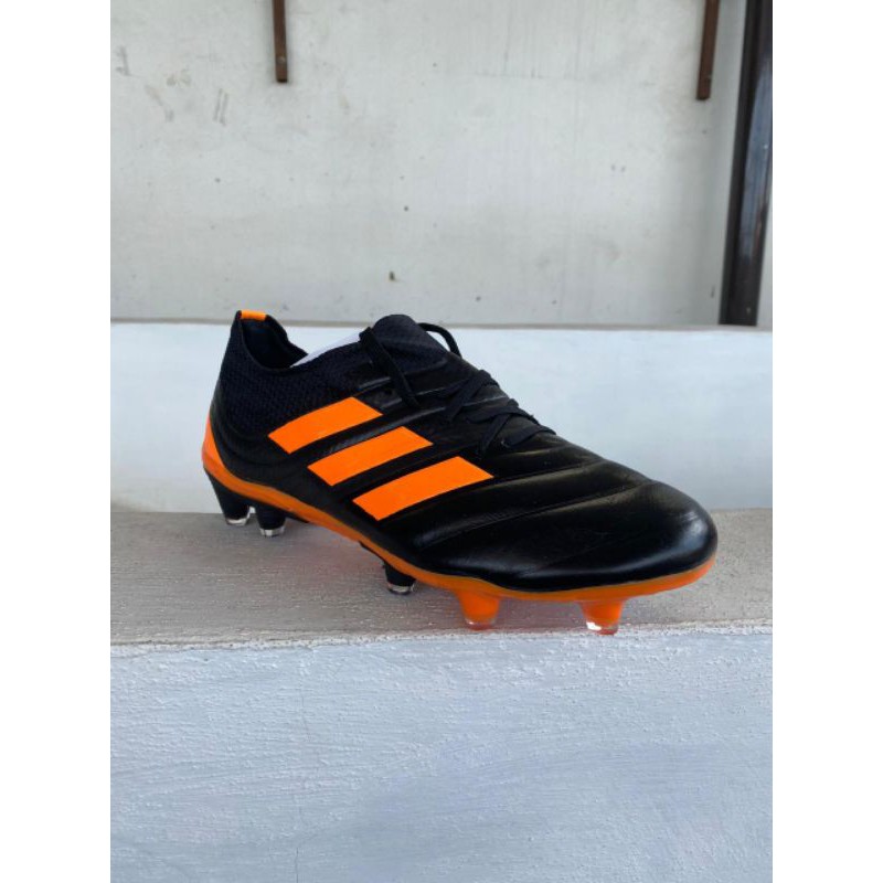 Sepatu Bola Adidas Copa 20.1 Black Orange FG