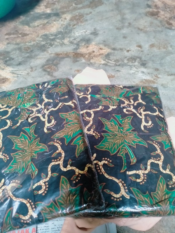 Gamis Batik Sarimbit Batik Keluarga Atasan Batik Wanita Couple Set Batik Hijau