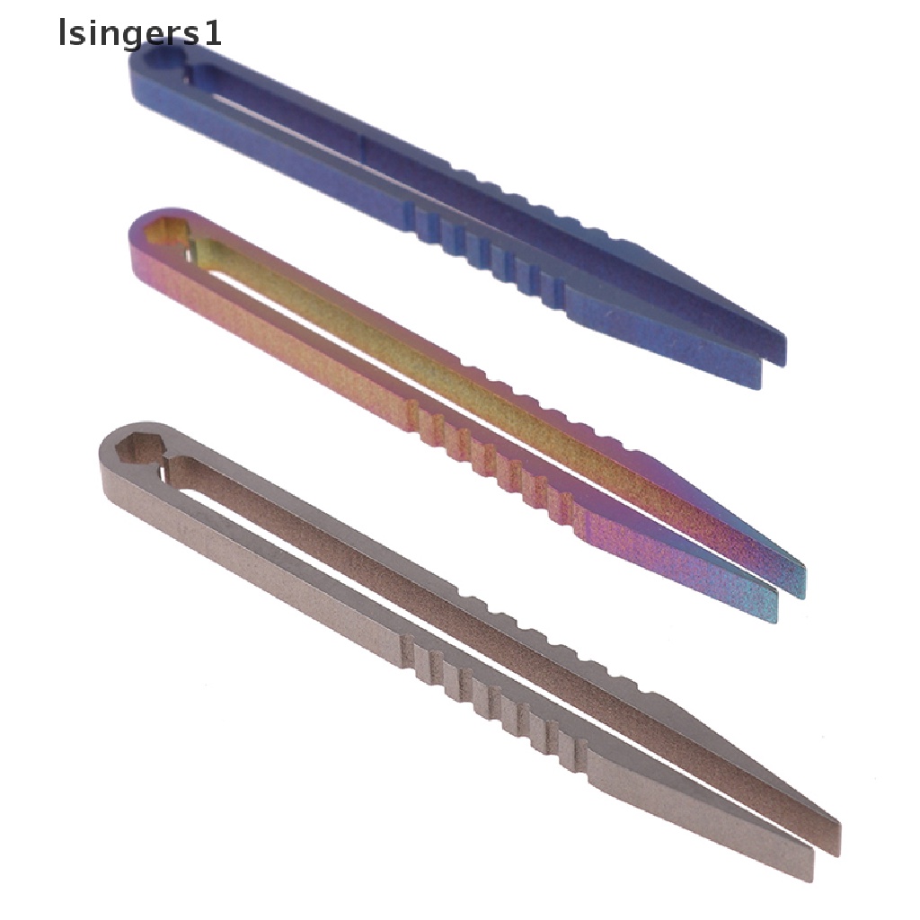 (lsingers1) Tc4 Pinset Penjepit Multifungsi 2 Ukuran Bahan Titanium