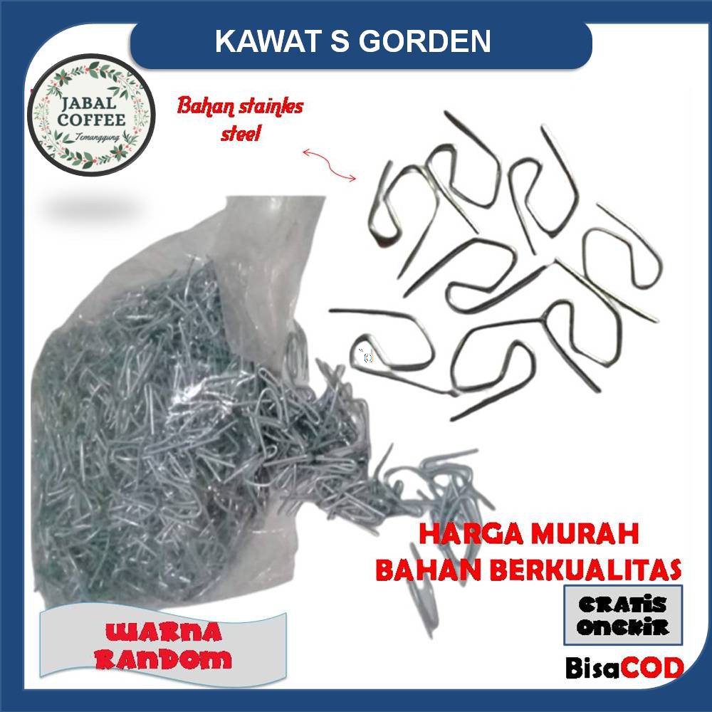 Pengait Cantolan Gorden / Kawat S Gorden / Kawat Hordeng Murah J8