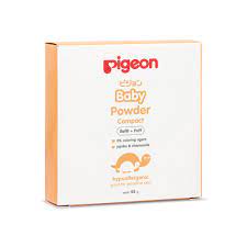 Pigeon Baby Powder Compact + Puff [ 45g ] / REFILL