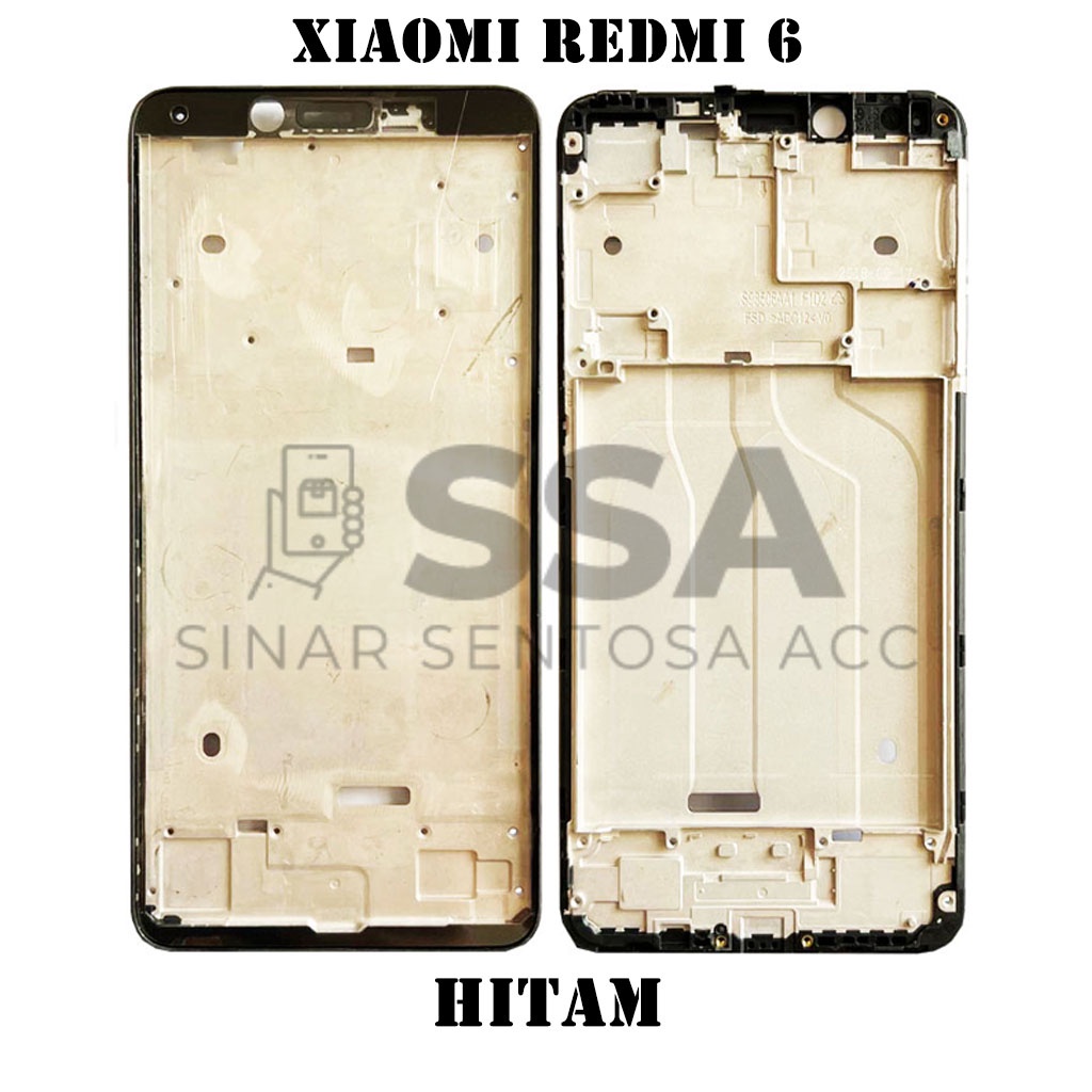 Tulang Tengah Middle Frame LCD Xiaomi Redmi 6 6a Original 100% Tulang Casing Bezel Bezzel Bazel Handphone HP Ori Original Awet Murah 6A REDMI6 REDMI6A