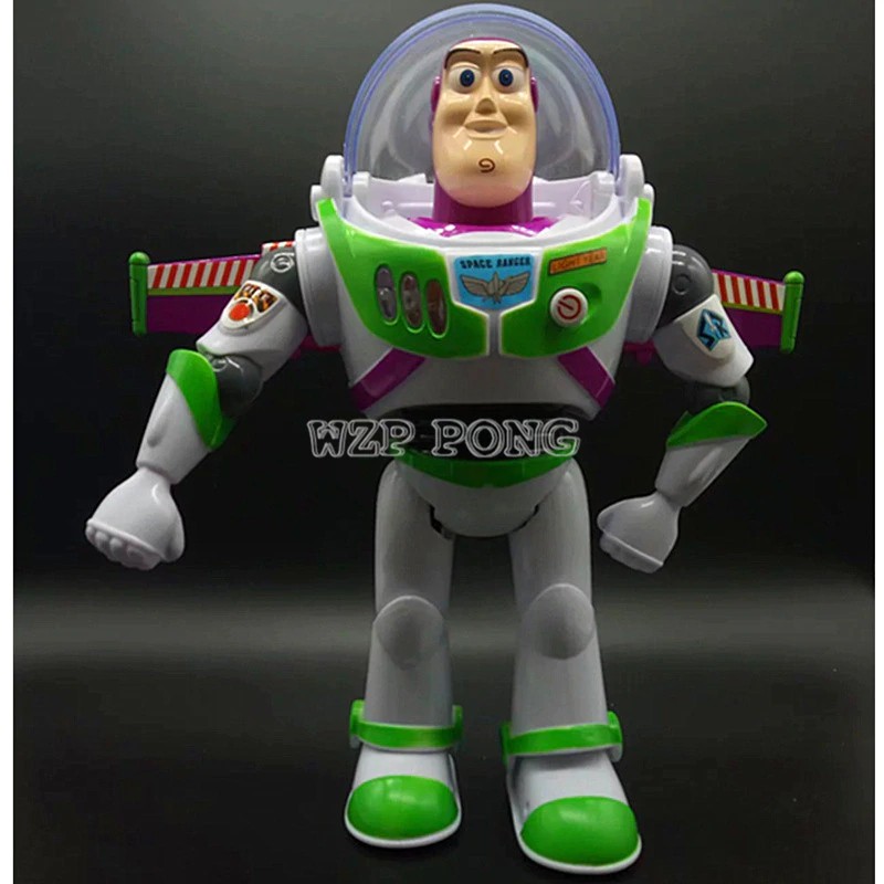 Import Toy Story 5 Anime Buzz Lightyear Figure Toys Lights Voices Speak English Joint Movable with