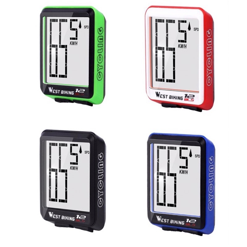 Speedometer Wireless Sepeda West Biking Warna Warni Tampilan Lebih Besar