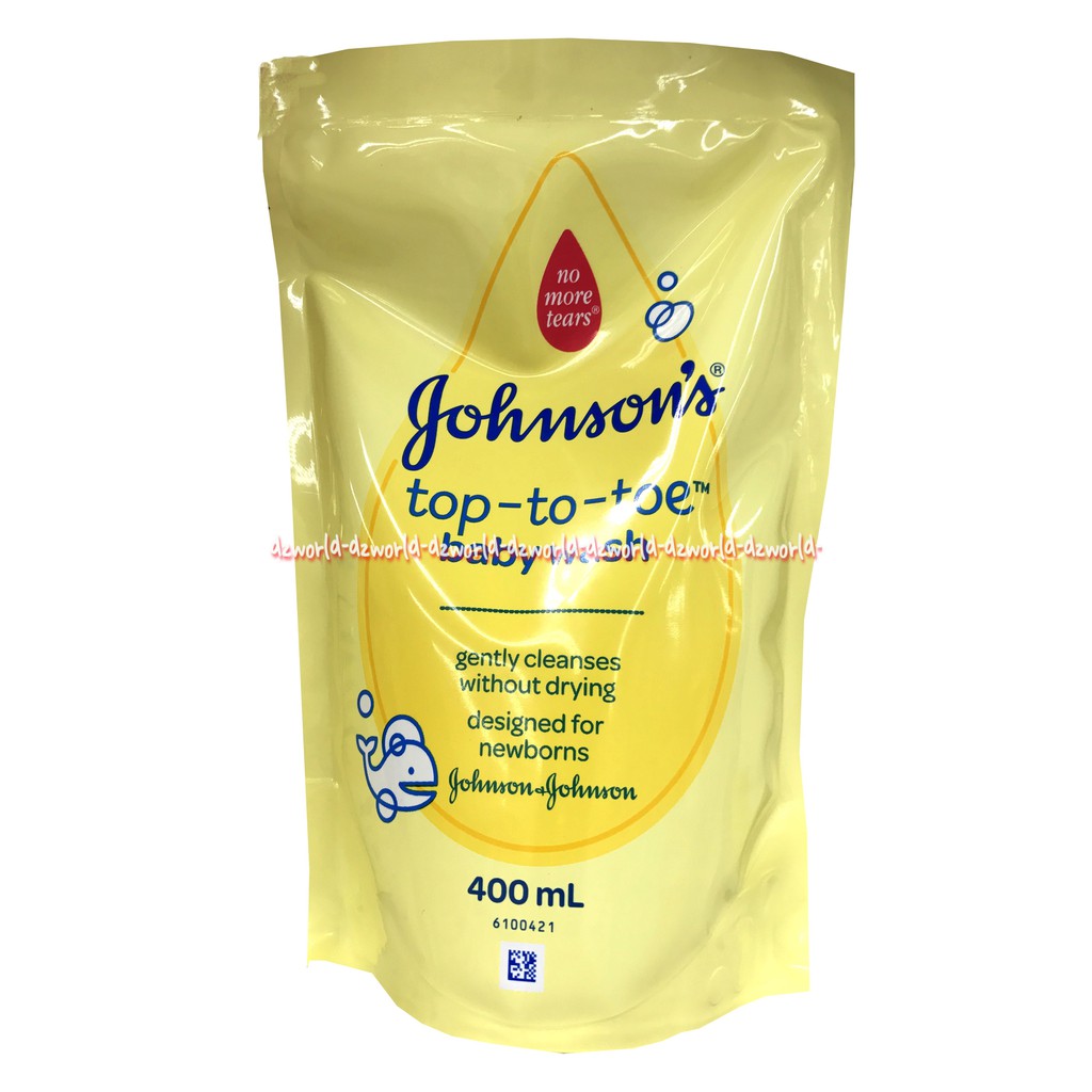 Johnson Top To Toe 400ml  Baby Wash Sabun Mandi Cair Sabun Bayi Refil 400mL Johnson's