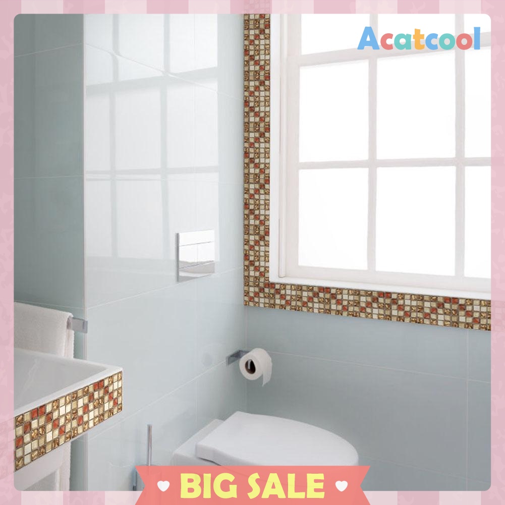 20pcs/set DIY Waterproof Self Adhesive 3D ​Wall Stickers Mosaic Tile Decal