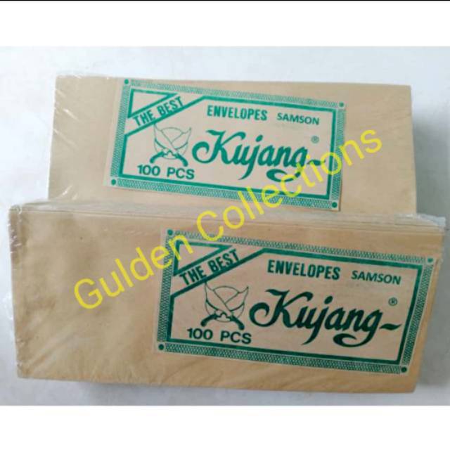 Jual Amplop Kertas Coklat Samson B Merk Kujang 12 X 28 Cm Isi 100 Pcs ...