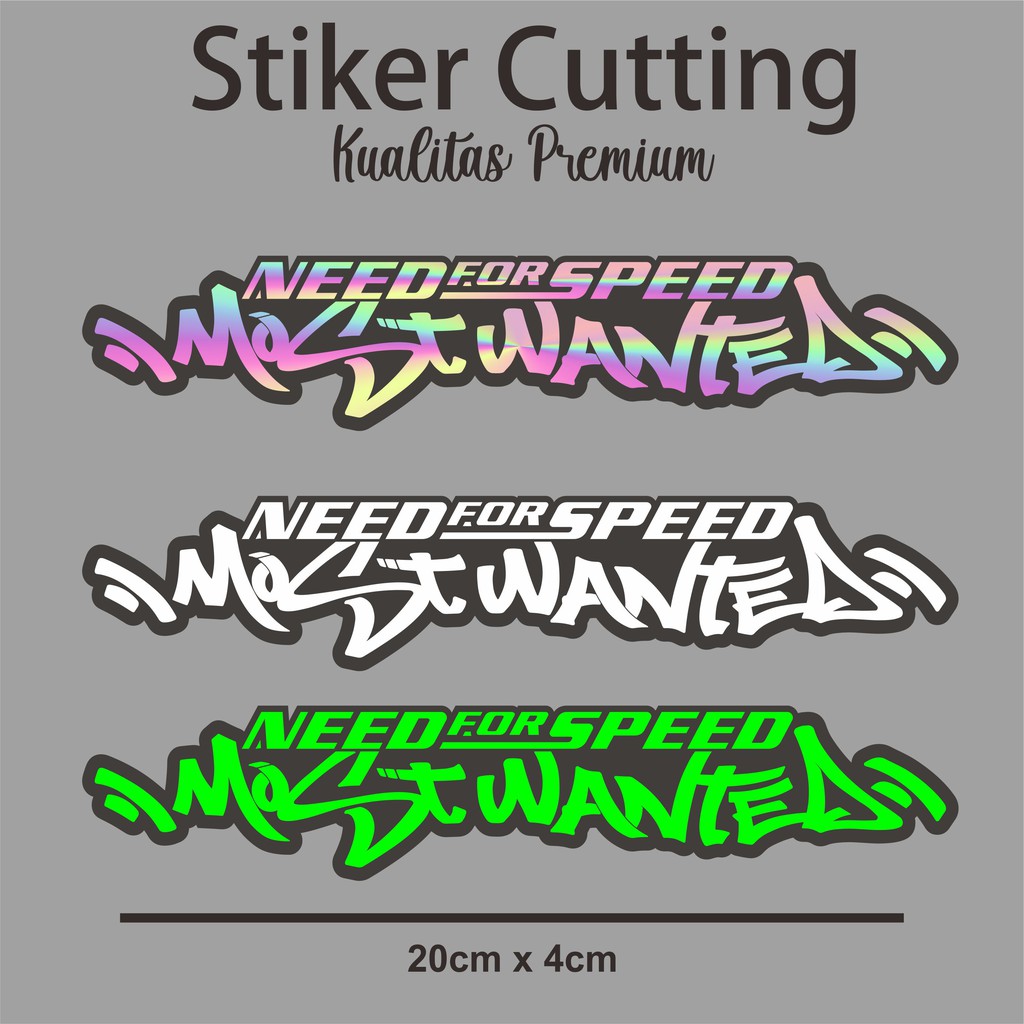 STIKER CUTTING NEED FOR SPEED MOST WANTED (TERMURAH)