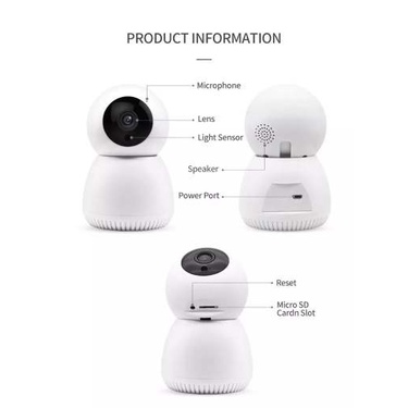 KAMERA CCTV / IP CAMERA WIRELLESS FULL HD 1080P / CCTV WIFI V380 PRO