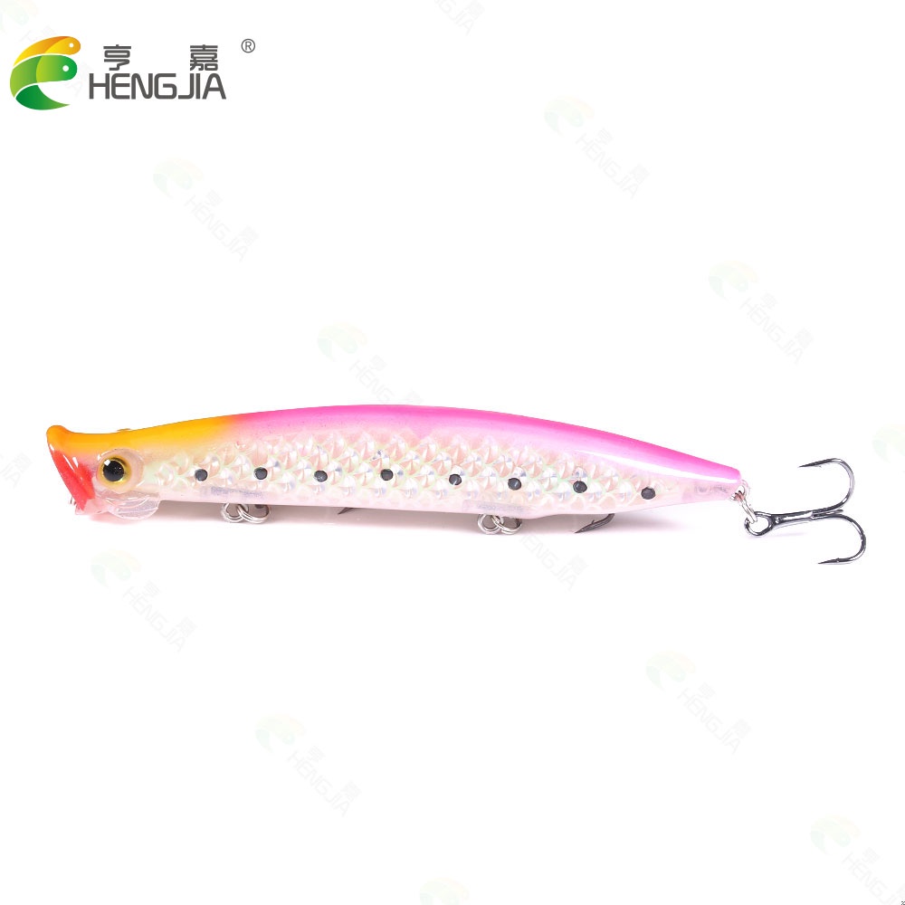 Hengjia 6pcs / Lot Umpan Pancing Popper 11cm 13g Untuk Air Tawar / Asin