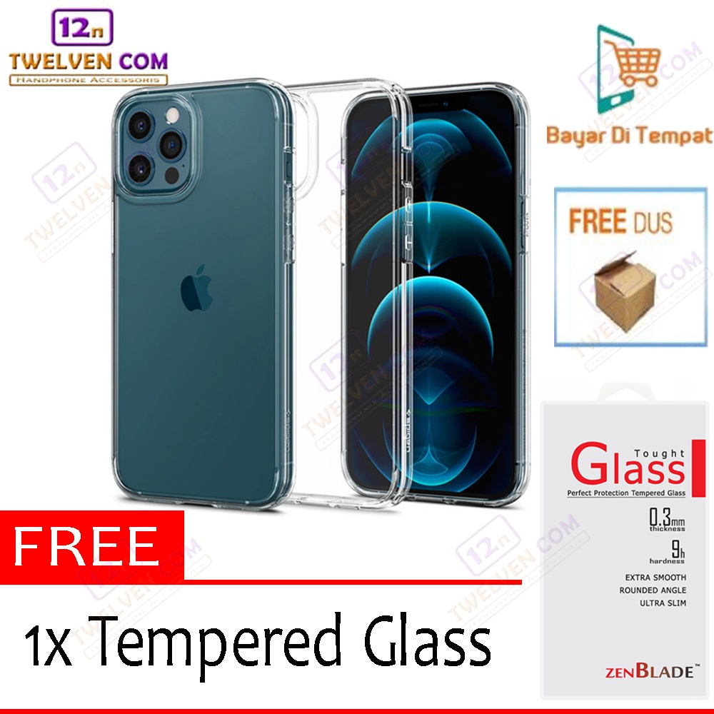 [FLASH SALE] Case Anti Crack Anti Shock Softcase iPhone 12 Pro Max - Free Tempered Glass