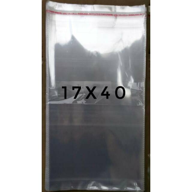 

PLASTIK OPP TEBAL DOUBLE SEAL (SEAL/LEM) 17X40 | 40 MICRON