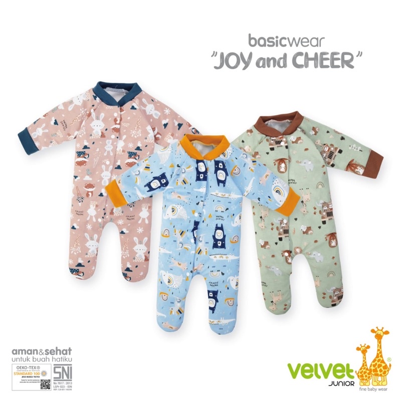 Velvet Baju Kodok (Satuan) Panjang / Sleepsuit Bayi Newborn