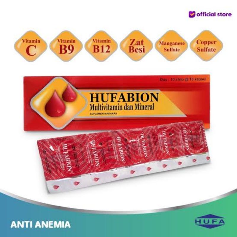 HUFABION MULTIVITAMIN PENAMBAH DARAH PER STRIP