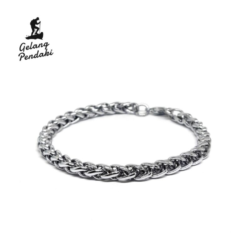 Gelang Rantai Pria Titanium Stainless Steel Anti Karat Anti Luntur Premium Murah. Gelang Pria. Gelan