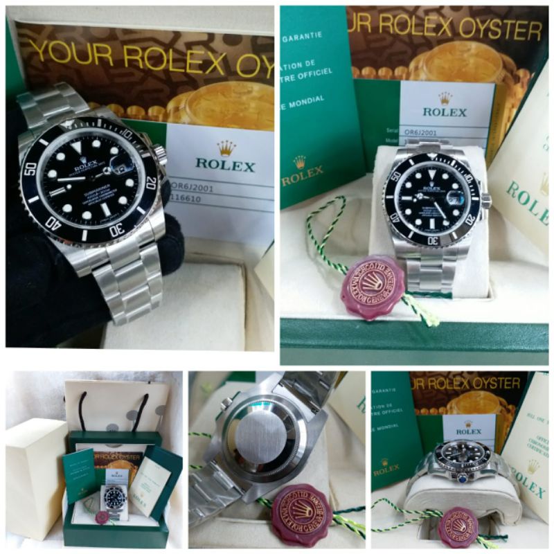 jam tangan replika Rolex submariner mesin swiss otomotif ring keramik kaca anti gores bahan stainles