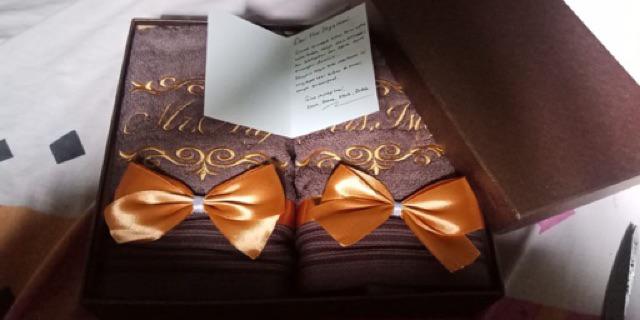 Handuk Couple Terry Palmer Concept 50x100 Seserahan Sangjit Kado Nikah Towel Hantaran