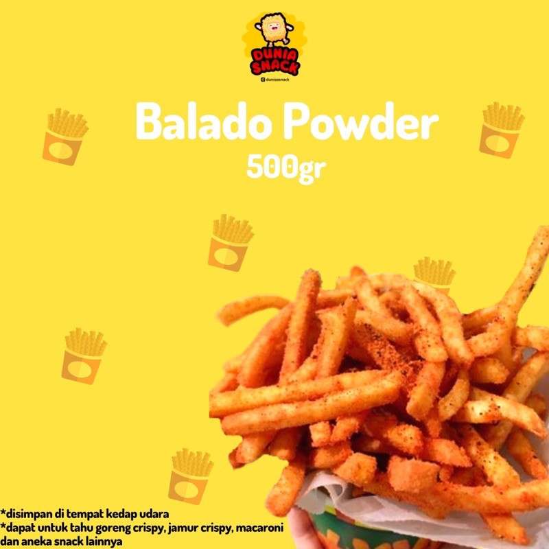 

Bumbu Tabur Bubuk Instan Kentang Balado Premium Berkualitas 500 gr