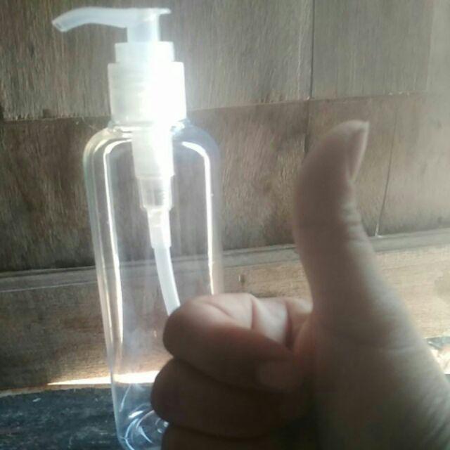 Botol Pet 250 Ml Natural Pump Natural