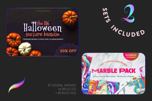 Procreate Bundle Pack Texture Digital